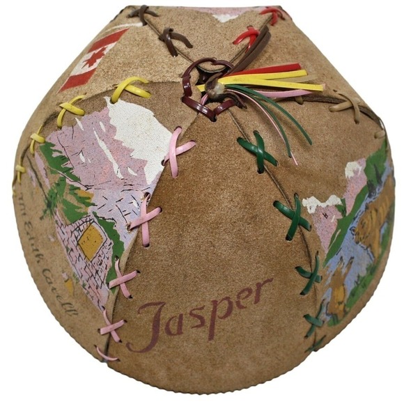 Vintage 60s Mental Health Industries Canada Scenes Souvenir Child Cap Beanie Hat - Picture 6 of 11